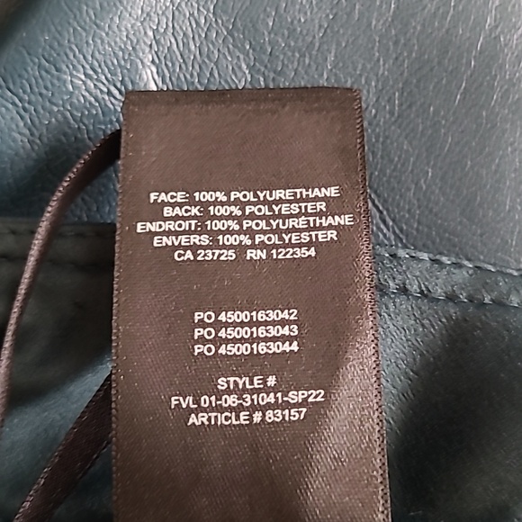 Babaton Teal Leather Pant - Picture 7 of 7